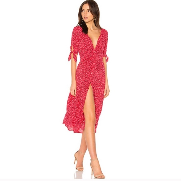Auguste Dresses & Skirts - NWT Auguste Daphne Tie Sleeve Dress Floral Revolve